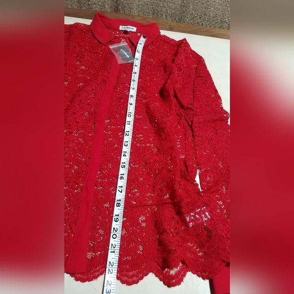 Beautiful Express red blouse - Picture 7 of 8